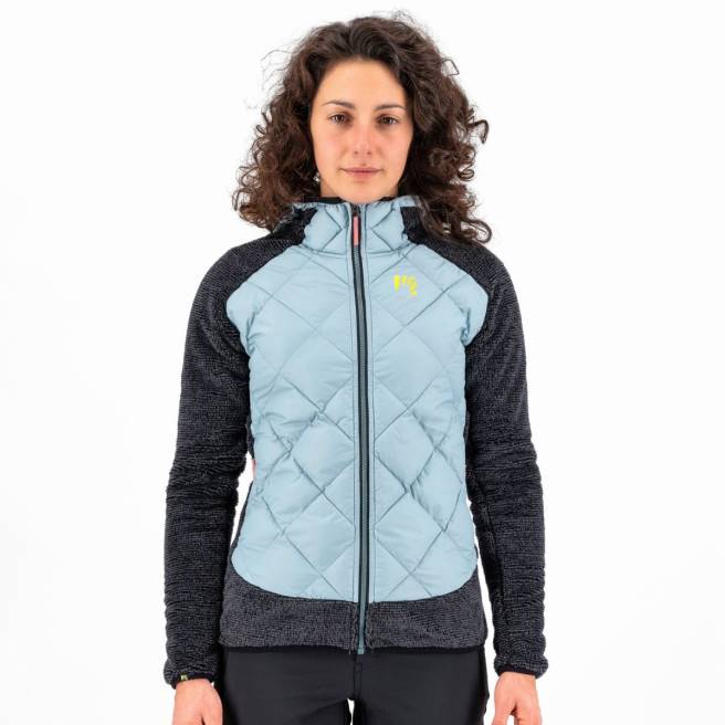 jas| Karpos vrouwen marmarole met jasje stoffig blauw/zwart HD6V1055