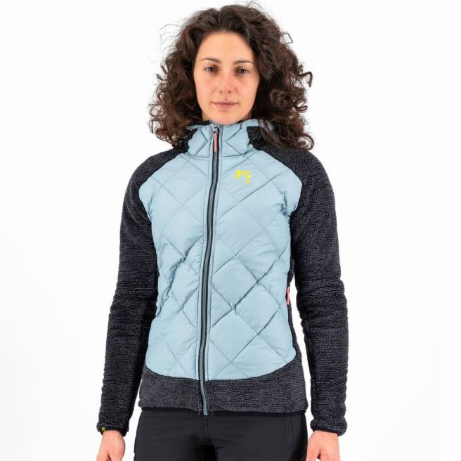 jas| Karpos vrouwen marmarole met jasje stoffig blauw/zwart HD6V1055