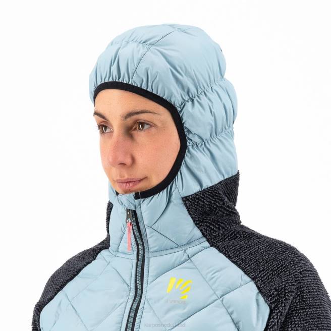 jas| Karpos vrouwen marmarole met jasje stoffig blauw/zwart HD6V1055