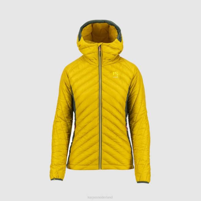 jas| Karpos vrouwen sas plat w jas goudvlok/jungle groen HD6V1008