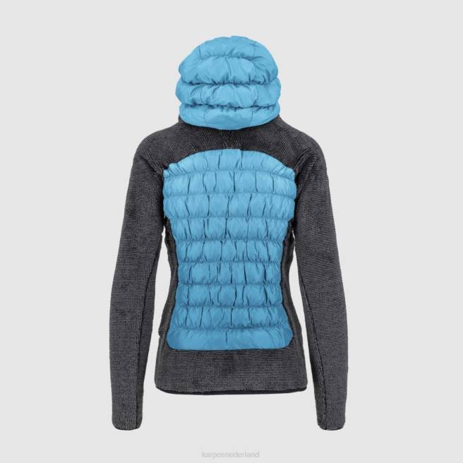 jas| Karpos vrouwen slim w marmarole jasje blauw atol/zwart HD6V1028