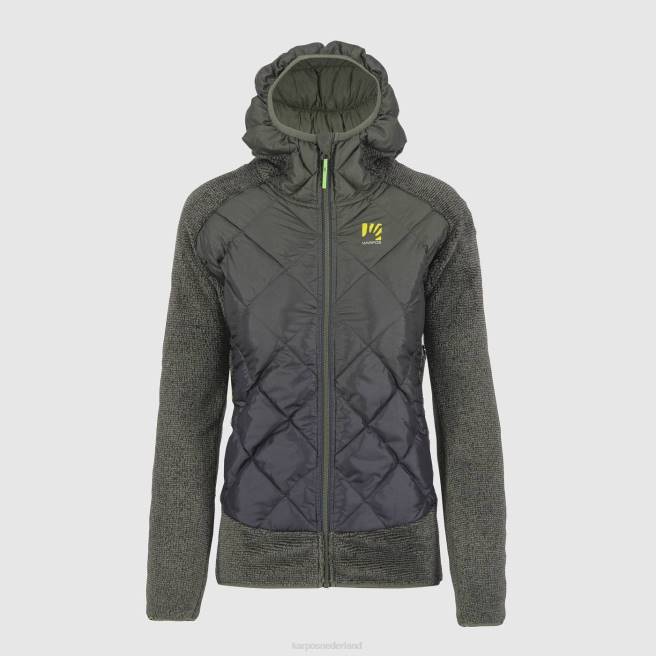 jas| Karpos vrouwen slim w marmarole jasje zwart zand/tijm HD6V1027