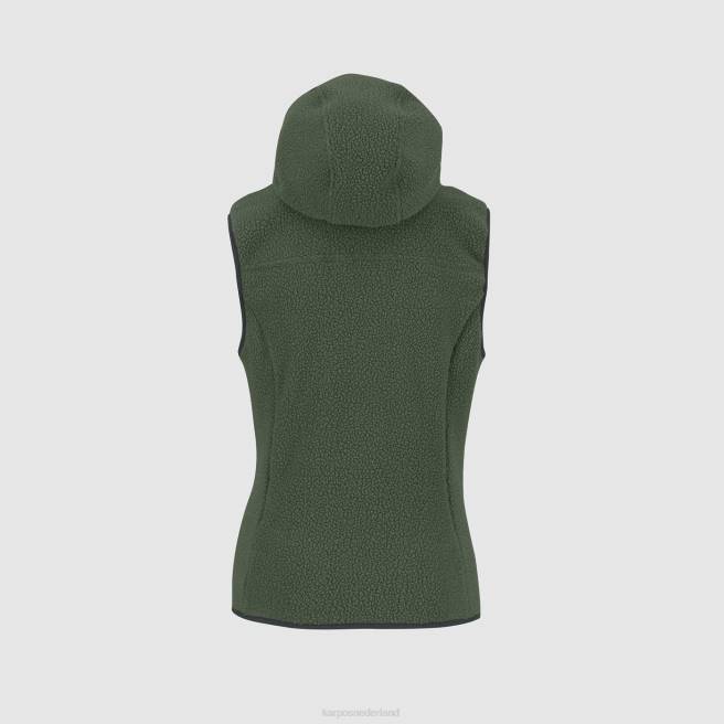 vest| Karpos vrouwen Jaren 80 hoodie met vest tijm HD6V1091