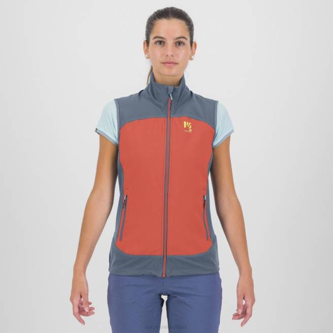 vest| Karpos vrouwen parete met vest warm koraal/vintage indigo HD6V1102