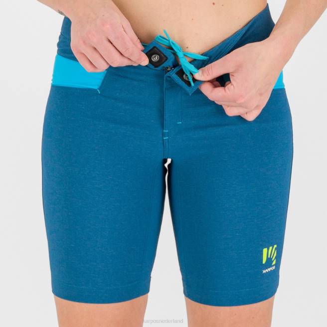 kort| Karpos vrouwen dolada en bermuda Marokkaans blauw/bluebird HD6V1616