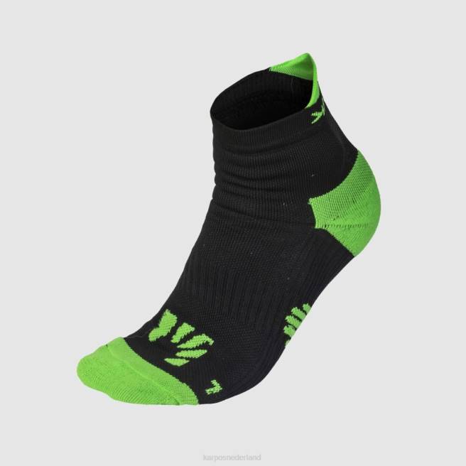 sok| Karpos vrouwen lavaredo sokken zwart/groen fluo HD6V937