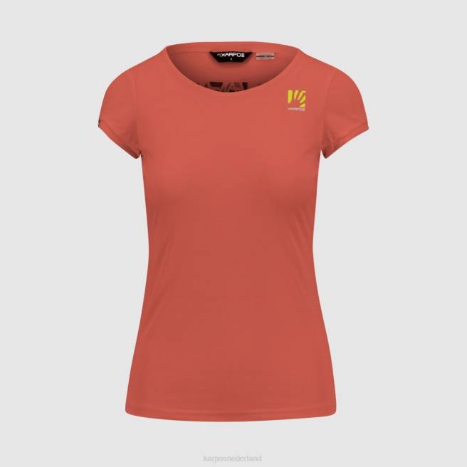 T-shirt| Karpos vrouwen Loma w-jersey warm koraal/vintage indigo/wolk HD6V1370