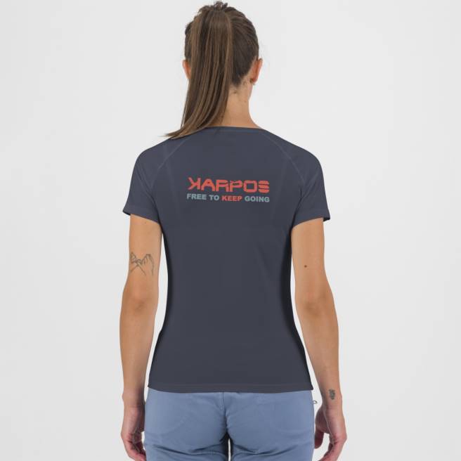 T-shirt| Karpos vrouwen astro alpino w-t-shirt ombre blauw HD6V1364