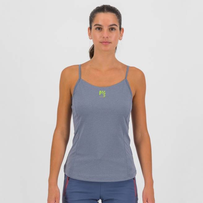 T-shirt| Karpos vrouwen bull sun evo met top vintage indigo/heet koraal HD6V1345