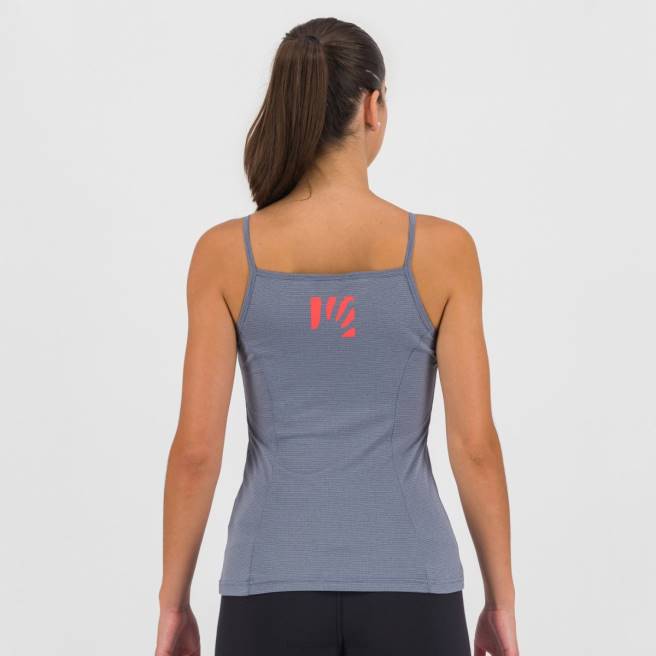 T-shirt| Karpos vrouwen bull sun evo met top vintage indigo/heet koraal HD6V1345