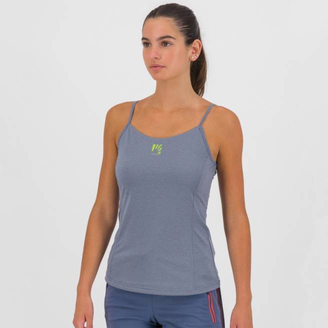 T-shirt| Karpos vrouwen bull sun evo met top vintage indigo/heet koraal HD6V1345