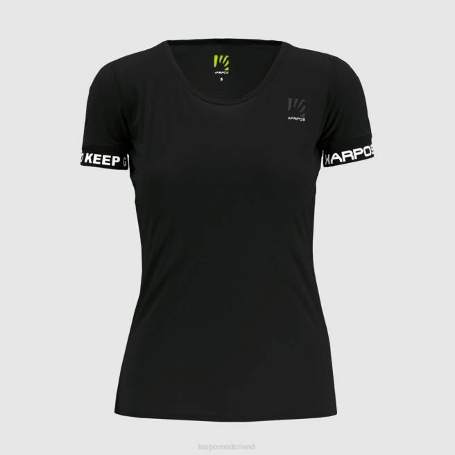 T-shirt| Karpos vrouwen easyfrizz met t-shirt zwart HD6V1275