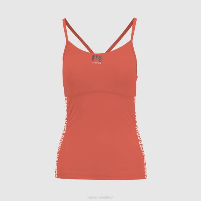 T-shirt| Karpos vrouwen easyfrizz met top heet koraal HD6V1290
