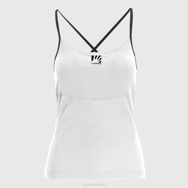T-shirt| Karpos vrouwen easyfrizz met top wit Zwart HD6V1289