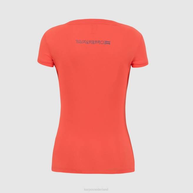 T-shirt| Karpos vrouwen gemakkelijke w-jersey heet koraal HD6V1295