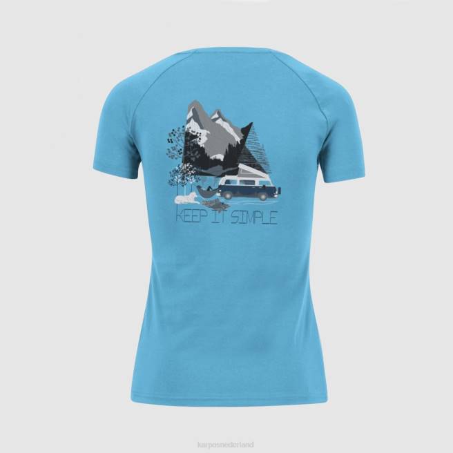T-shirt| Karpos vrouwen genzianella w t-shirt blauwe atol HD6V1369