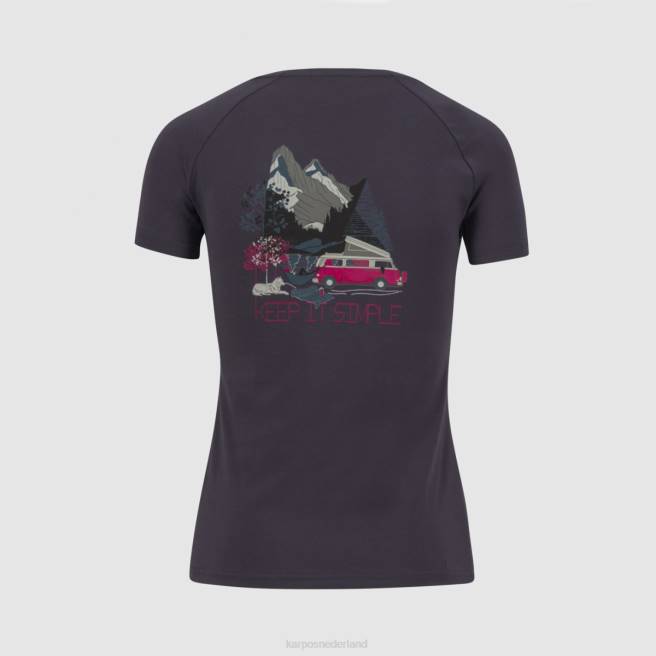 T-shirt| Karpos vrouwen genzianella w t-shirt ombre blauw HD6V1367