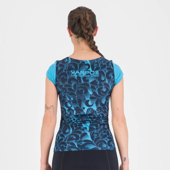 T-shirt| Karpos vrouwen loma print w-jersey blauwe atol / luchtkapitein HD6V1305