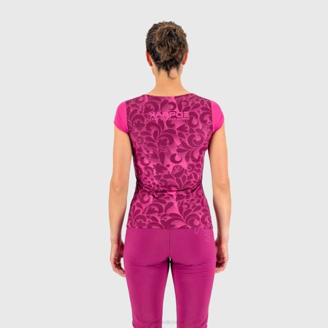 T-shirt| Karpos vrouwen loma print w-jersey klein/wit HD6V1309
