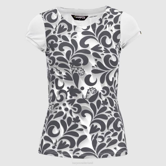 T-shirt| Karpos vrouwen loma print w-jersey wit/ombreblauw HD6V1308