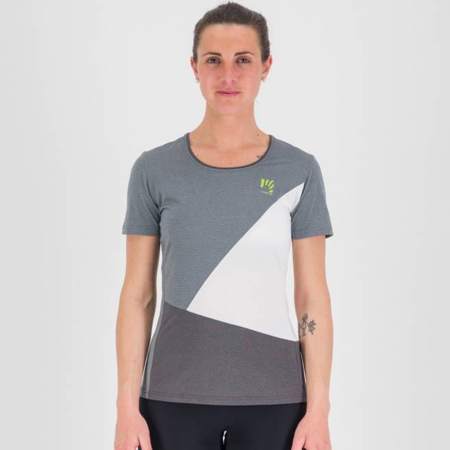 T-shirt| Karpos vrouwen nuvolau w-jersey ombre blauw/wit/zwart HD6V1282