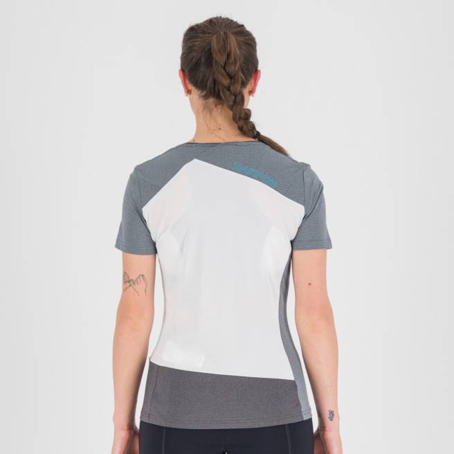 T-shirt| Karpos vrouwen nuvolau w-jersey ombre blauw/wit/zwart HD6V1282