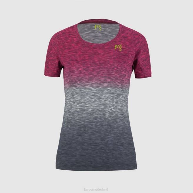 T-shirt| Karpos vrouwen prato piazza w jersey warm koraal/vintage indigo HD6V1266