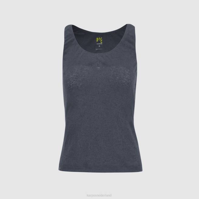 T-shirt| Karpos vrouwen totoga hennep met top ombre blauw HD6V1259