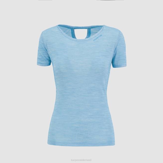 T-shirt| Karpos vrouwen verdana merino met t-shirt blauwe atol HD6V1262