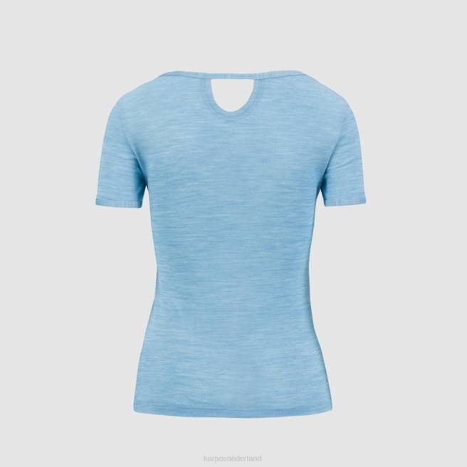 T-shirt| Karpos vrouwen verdana merino met t-shirt blauwe atol HD6V1262