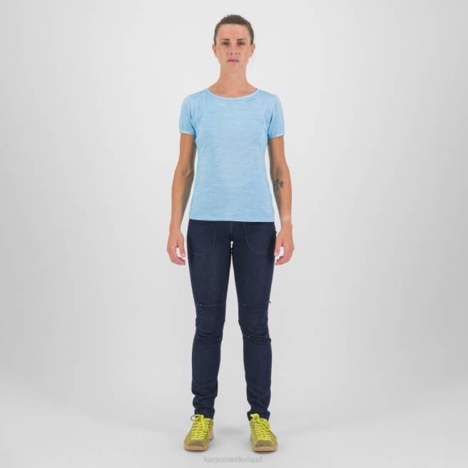 T-shirt| Karpos vrouwen verdana merino met t-shirt blauwe atol HD6V1262