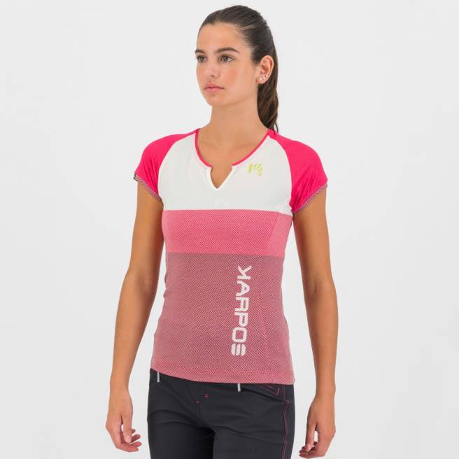 T-shirt| Karpos vrouwen verplaatste evo w-trui insinuatie/wit/kersen jubileum HD6V1248