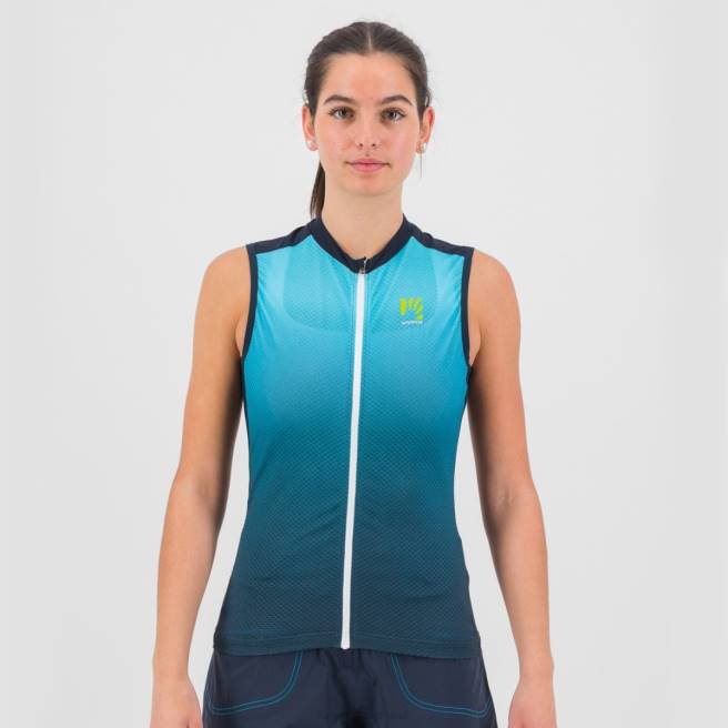 T-shirt| Karpos vrouwen verve evo w mouwloos hemelkapitein / blauw atol HD6V1236