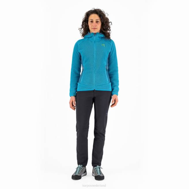 vlies| Karpos vrouwen Jaren 80 hoodie met fleece blauwe atol HD6V1114