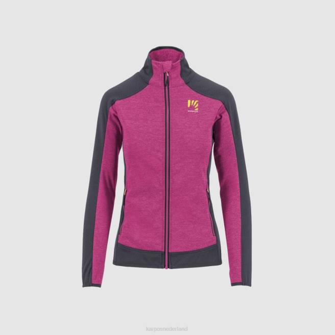 vlies| Karpos vrouwen Odle met fleece cabaret/zwart HD6V1157