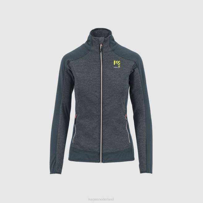 vlies| Karpos vrouwen Odle met fleece donker leisteen/zwart HD6V1158