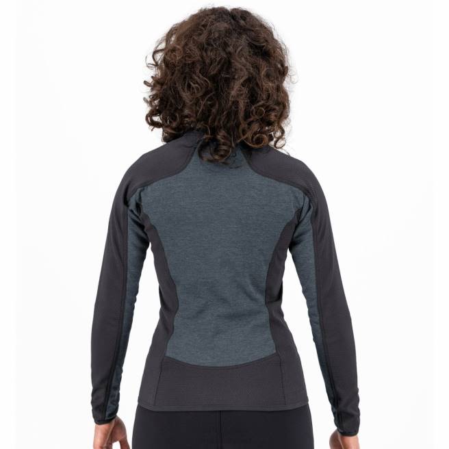 vlies| Karpos vrouwen Odle met fleece donker leisteen/zwart HD6V1158