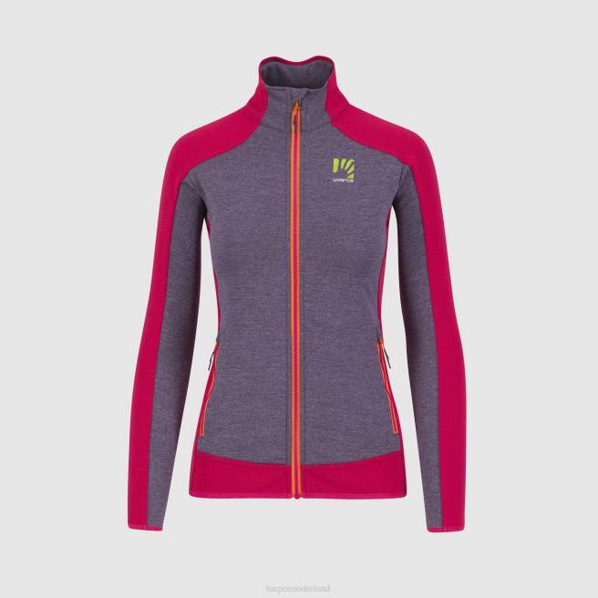 vlies| Karpos vrouwen Odle met fleece druif/granita HD6V1156