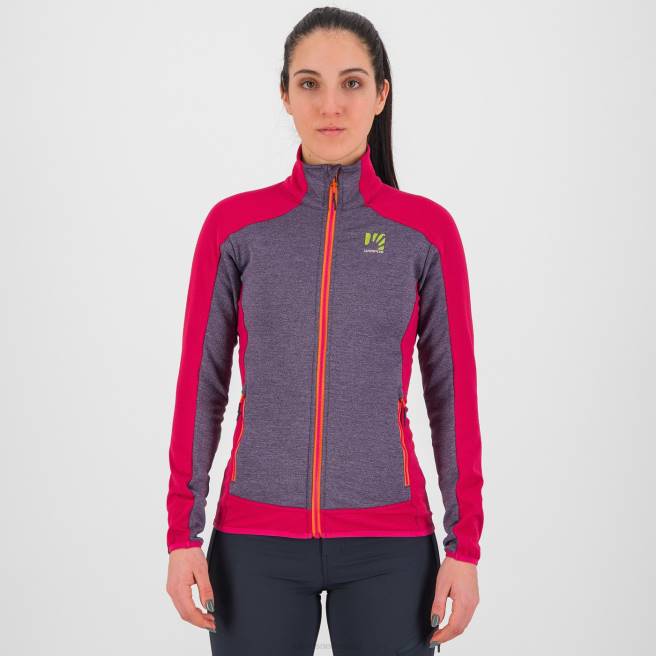vlies| Karpos vrouwen Odle met fleece druif/granita HD6V1156