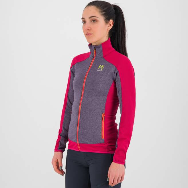 vlies| Karpos vrouwen Odle met fleece druif/granita HD6V1156