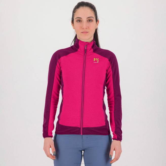 vlies| Karpos vrouwen Odle met fleece roze/jongensbes HD6V1163