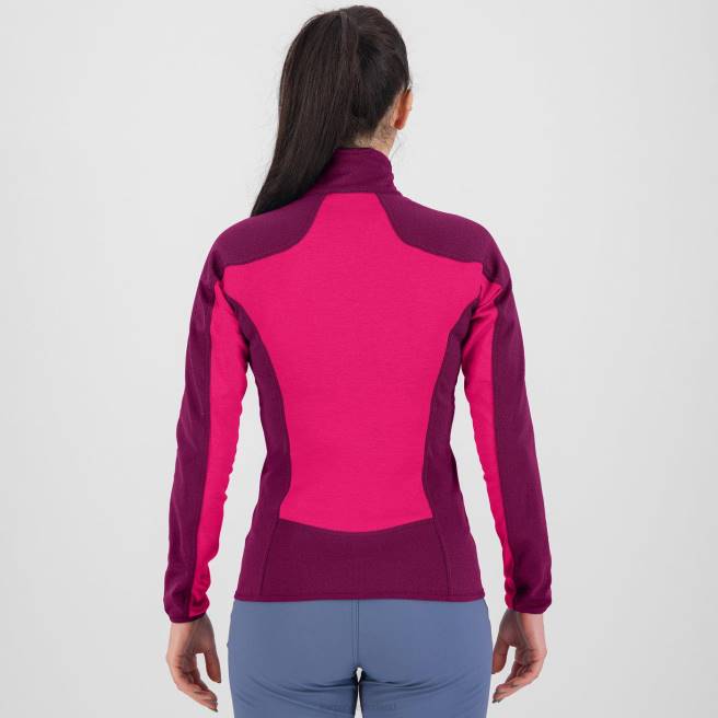 vlies| Karpos vrouwen Odle met fleece roze/jongensbes HD6V1163