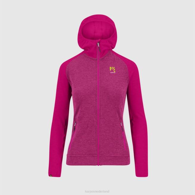vlies| Karpos vrouwen ambrizzola w hoodie met volledige ritssluiting kersen jubileum / toespeling HD6V1166