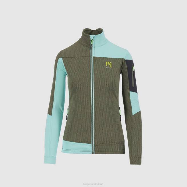 vlies| Karpos vrouwen cherz met fleece tijm/aqua sky HD6V1125