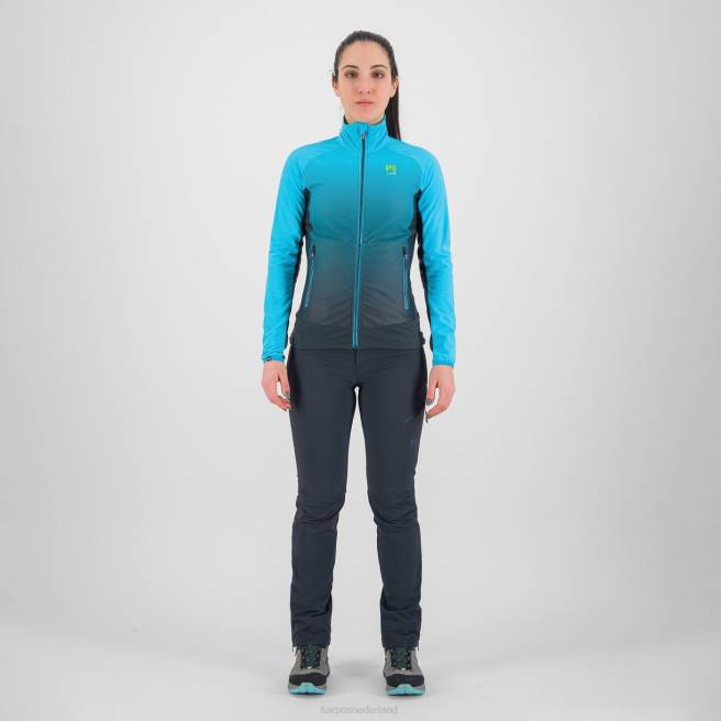 vlies| Karpos vrouwen crderes met fleece vulcan/blauw atol HD6V1154