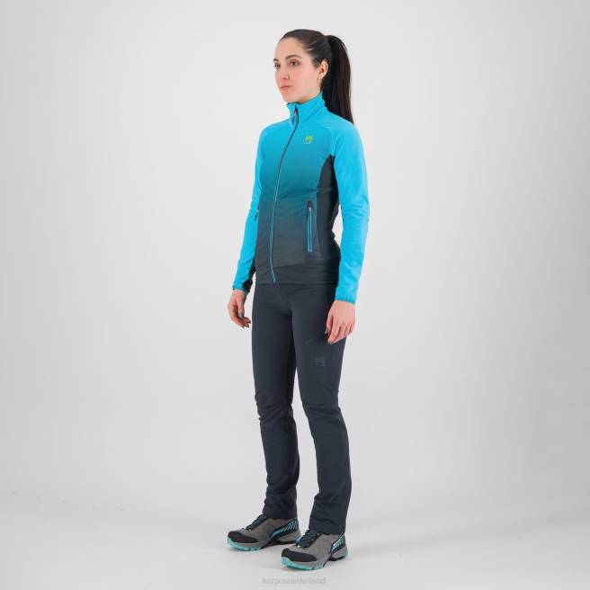 vlies| Karpos vrouwen crderes met fleece vulcan/blauw atol HD6V1154
