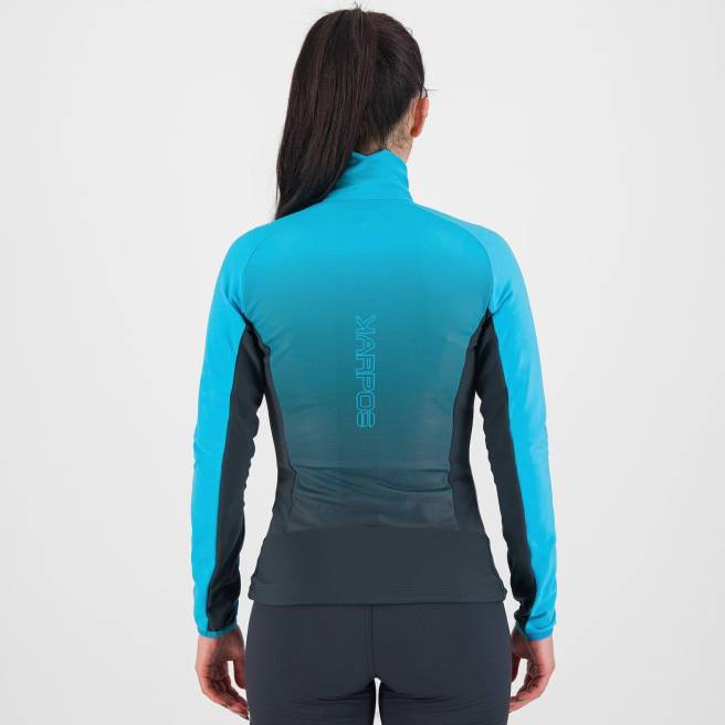 vlies| Karpos vrouwen crderes met fleece vulcan/blauw atol HD6V1154