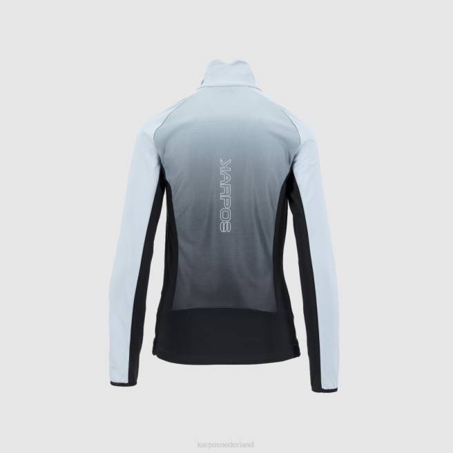 vlies| Karpos vrouwen crderes met fleece zwart/stoffig blauw HD6V1152