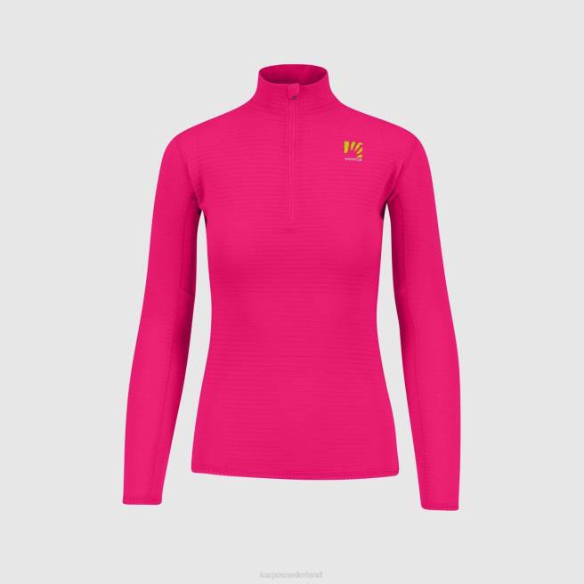 vlies| Karpos vrouwen croda light met halve ritssluiting roze HD6V1219