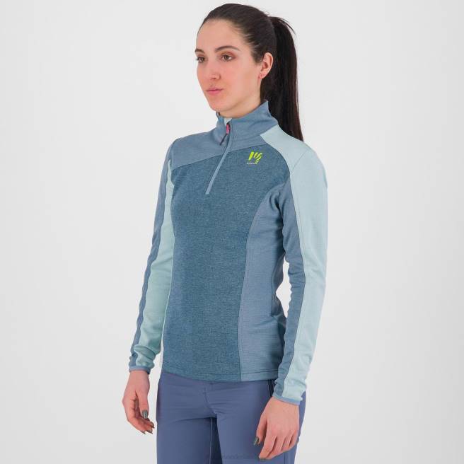 vlies| Karpos vrouwen federa halve rits met fleece beringzee/berg lente/str HD6V1203